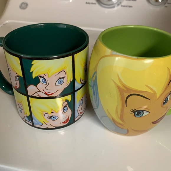 Disney Kitchen Disney Tinkerbell Cups Mugs Set Of 2 Poshmark